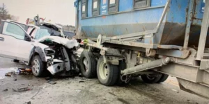 Rear-end-truck-acciden